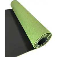 SPORTBAY Deluxe Yogamat - 183 x 61 cm - Groen/Grijs