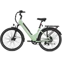 SmartAI 26-inch Elektrische Fiets - 250W Motor - Actieradius 75-100km -36V 14.5Ah Accu - Stadsfiets voor Dames en Heren Groen