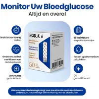 Fora 6 Glucose Teststrips (50 stuks)