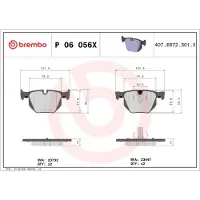 Brembo P 06 056X Remblokken