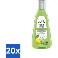 Guhl 20 x - Shampoo - Fris & Luchtig - 250 ml - Voordeelverpakking - 20 stuks