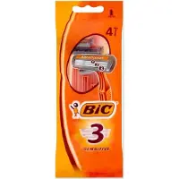 CARUNO 3 Sensitive Wegwerpscheermesjes Mannen - Pak van 4 Stuks