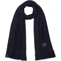 Falke Basic Label Big sneldrogend warm wol wintersjaal unisex blauw - maat ONESIZE