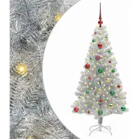 vidaXL Kerstboom Zilver 150 cm PET