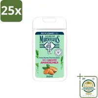 Le Petit Marseillais 25 x – Douchecrème – Zoete Amandel – Hydraterend – 250 ml - Wasstrips - Douchecrème - Amandel - Hydraterend - Zachte Reiniging - Natuurlijke Ingrediënten