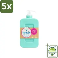 Seepje 5 x - Handzeep - Zachte Geur - Lavendel met Tonka - 300 ml - Grootverpakking - Vaatwasstrips - Handzeep - Natuurlijke Handzeep - Handverzorging - Lavendel - Tonka