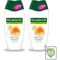 Palmolive 2 x – Douchecrème – Milk & Honey - 250 ml - Grootverpakking - Vaatwasstrips - Douchecrème - Voedende Douchecrème - Melk En Honing - Huid Verzorging - Hydraatende Douchecrème