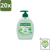 Palmolive 20 x – Handzeep – Hygiene Plus Sensitive – Pompje - 300 ml - Grootverpakking - Vaatwasstrips - Gevoelige Huid - Handzeep - Hygiëne - Aloë Vera - Dermatologisch Getest