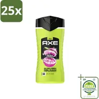 Axe 25 x - 3-in-1 Douchegel - Epic Fresh - Grapefruit & Tropical Pineapple - Fresh Boost - 250 ml - Grootverpakking - Vaatwasstrips - Douchegel - Frisheid - Geur - Lichaam - Gezicht