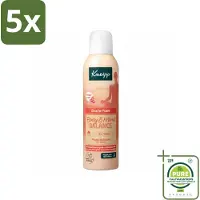 Kneipp 5 x - Douche schuim - Body & Mind Balance - Iris & Vetiver - 200 ml - Grootverpakking - Vaatwasstrips - Douche Foam - Rust - Ontspanning - Balans - Huidverzorging