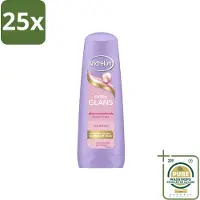 Andrélon 25 x – Conditioner – Extra Glans – 200 ml - Wasstrips - Extra Glans Haar - Dof Haar Verzorgen - Zijde Extract Haar - Vitamine C Haar - Haar Glans