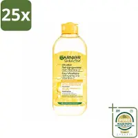 Garnier 25 x - SkinActive - Micellair Water - Vitamine C - Reinigingswater - 400 ml - Wasstrips - Micellair Reinigingswater - Vitamine C - Huid Reinigen - Make-up Verwijderen - Stralende Huid