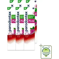 Parodontax 6 x - Tandpasta - Herbal Fresh - Bergamot & Mint - 75ml - Grootverpakking - Vaatwasstrips - Tandvleesgezondheid - Tandpasta - Kruidenextracten - Bloedend Tandvlees - Mondhygiëne