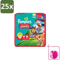 Pampers 25 x – Luierbroekjes – Baby Dry Pants Paw Patrol Maat 4 – 25 Luiers - Bulkverpakking - Baby luier - Douchemop - Luierbroek