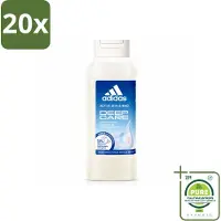 Adidas 20 x – Douchegel – Active Skin & Mind Deep Care – 250 ml - Grootverpakking - Vaatwasstrips - Hydratatie Na Sport - Huid Verzorging - Douchegel - Actieve Huid - Vegan Douchegel