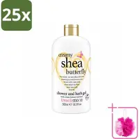 Treaclemoon 25 x – Bad- & Douchegel – Creamy Shea Butterfly – 500 ml - Bulkverpakking - Bad en douchegel - Douchemop - Shea