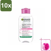 Garnier 10 x - SkinActive - Micellair Reinigingswater - Gevoelige Huid - Reisformaat - 100 ml - Bulkverpakking - Micellair reinigingswater - Douchemop - Gevoelige huid