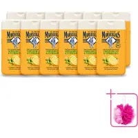 Le Petit Marseillais 12 x - Douchegel - Citroen & Verbena - Hydraterend - 250ml - Bulkverpakking - Douchegel citroen verbena - Douchemop - Hydraterende douchegel