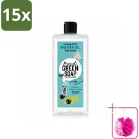 Marcel's Green Soap 15 x - Douchegel - Mimosa & Zwarte Bes - Verzorgend & zacht - 300 ml - Bulkverpakking - Douchegel - Douchemop - Natuurlijke douchegel