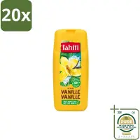 Tahiti 20 x – Douchegel – Vanille - 300 ml - Wasstrips - Douchegel Vanille - Douchegel Voor Huidverzorging - Huidverzorgende Douchegel - Vanille Douchegel - Schuimende Douchegel