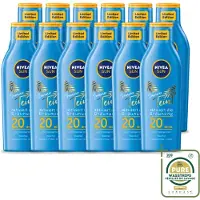 Nivea 12 x Sun – Zonnemelk – Zomerteint SPF 20 – 200 ml - Wasstrips - Zonbescherming - Zomerteint - SPF 20 - Zonnemelk - UV Bescherming