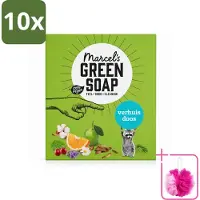 Marcel's Green Soap 10 x - Verhuisdoos - Duurzaam Schoonmaken - Natuurlijke verzorging - 8 Zeepjes - Bulkverpakking - Verhuizing - Douchemop - Schoonmaken
