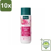 Kneipp 10 x - Douchegel - Embrace Life - 200 ml - Grootverpakking - Vaatwasstrips - Douchegel - Roze Geur - Hydraterende Douchegel - Zachte Douchegel - Huidverzorging