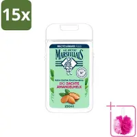 Le Petit Marseillais 15 x – Douchecrème – Zoete Amandel – Hydraterend – 250 ml - Bulkverpakking - Douchecrème - Douchemop - Amandel