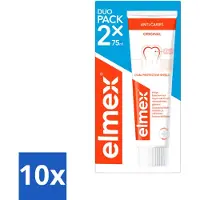 Elmex 10 x – Tandpasta – Anti-Cariës – 2x75 ml - Voordeelverpakking - 10 stuks