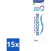 Sensodyne 15 x – Tandpasta – Complete Protection + Cool Mint – 75 ml - Voordeelverpakking - 15 stuks