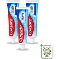 Colgate 3 x - Advanced White - Tandpasta - 100ml - Wasstrips - Tandpasta - Witte Tanden - Vlekverwijdering - Tandbederf - Gaatjes