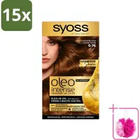 Syoss 15 x - Oleo Intense 6-76 - Haarverf - Permanente Haarkleuring - Warm Koperblond - Langdurige Kleur - Bulkverpakking - Haarkleur - Douchemop - Haarkleuring