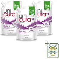 Unicura 3 x – Vloeibare Handzeep Navulling – Balans – 500 ml - Wasstrips - Handzeep - Antibacterieel - Zeep Navulling - Huidbescherming - Zeep Voor Huid