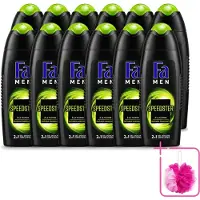 Fa 12 x Men - Douchegel - Speedster - Verfrissend & Energiek - Langdurig - 250 ml - Bulkverpakking - Douchegel mannen - Douchemop - Energie