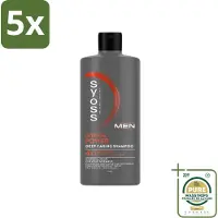Syoss 5 x - Men Power - Shampoo - Langdurige Styling - 440ml - Wasstrips - Mannelijk Haarverzorging - Krachtig Haar - Haar Stimulatie - Cafeïne Shampoo - Haargroei
