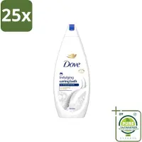 Dove 25 x – Badcrème – Indulging Cream – 720 ml - Grootverpakking - Vaatwasstrips - Badcrème - Badcrème 720 Ml - Badcrème Voor Huid - Badcrème Voor Zintuigen - Badcrème Met Glycerine