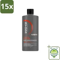 Syoss 15 x - Men Power - Shampoo - Langdurige Styling - 440ml - Grootverpakking - Vaatwasstrips - Mannelijk Haarverzorging - Krachtig Haar - Haar Stimulatie - Cafeïne Shampoo - Gezonde Haargroei