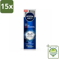 Nivea 15 x MEN - Anti-Age 2in1 Power - Hydraterende Crème Gezicht SPF 30 - 50 ml - Grootverpakking - Vaatwasstrips - Anti-ouderdom - Hydratatie - SPF 30 - Rimpels - Pigmentvlekken