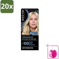 Syoss 20 x - Coloration 9-5 Frozen Pearl Blonde - Haarverf - Grijsdekking - Vermindert Haarbreuk - Bulkverpakking - Permanente haarkleuring - Douchemop - Haarkleur