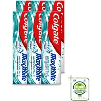 Colgate 6 x - Max White - Whitening Crystals - Tandpasta - 100ml - Grootverpakking - Vaatwasstrips - Witte Tanden - Tanden Reinigen - Tandpasta - Tanden Witter Maken - Vlekken Verwijderen