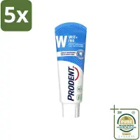 Prodent 5 x – Tandpasta – Wit + Fris – Complete Bescherming – 75 ml - Wasstrips - Tandpasta - Witte Tanden - Vlekverwijdering - Glazuur Bescherming - Frisse Adem