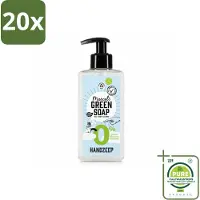 Marcel's Green Soap 20 x - Handzeep 0% - Zachte verzorging - 250 ml - Grootverpakking - Vaatwasstrips - Handzeep 0% - Gevoelige Huid - Milde Handzeep - Plantaardige Glycerine - Allergiegecertificeerd