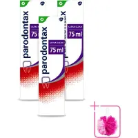 Parodontax 3 x – Tandpasta – Ultra Clean – Bloedend Tandvlees – 75 ml - Bulkverpakking - Bloedend tandvlees - Douchemop - Tandpasta