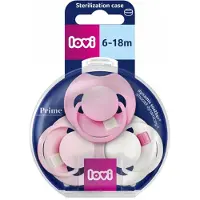 Lovi Dynamische Speen PRIME Tutti Frutti 6-18m 3 stuks Peony Pink