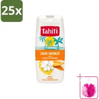 Tahiti 25 x - Douchegel - Wilde Oase - Mango & Gardenia - 315 ml - Bulkverpakking - Douchegel - Douchemop - Mango