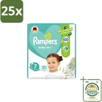 Pampers 25 x – Luiers – Active Baby Dry Maat 7 – 30 Luiers - Wasstrips - Luiers Voor Baby - Droge Luiers - Comfortabele Luiers - Langdurige Droogheid - Huidbescherming