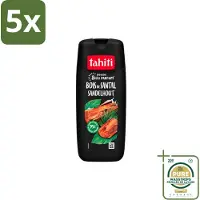 Tahiti 5 x – Douchegel – Sandelhout - 315 ml - Wasstrips - Douchegel - Sandelhout - Ontspanning - Natuurlijke Geur - Huidverzorging