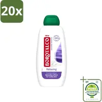 Borotalco 20 x - Douchegel - Relaxing - Lavender & Iris - 250 ml - Grootverpakking - Vaatwasstrips - Douchegel - Ontspanning - Lavendel - Iris - Huidverzorging