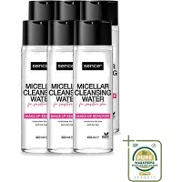 Sence 6 x - Gevoelige Huid - Micellair Water - Make-up Remover - 400 ml - Wasstrips - Gevoelige Huid - Make-up Remover - Micellair Water - Hypoallergenisch - Parfumvrij