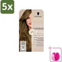 Schwarzkopf 5 x - Haarkleuring - Creme Supreme 7-0 - Natuurlijk Donkerblond - 245g - Bulkverpakking - Haarkleur - Douchemop - Haarkleuring